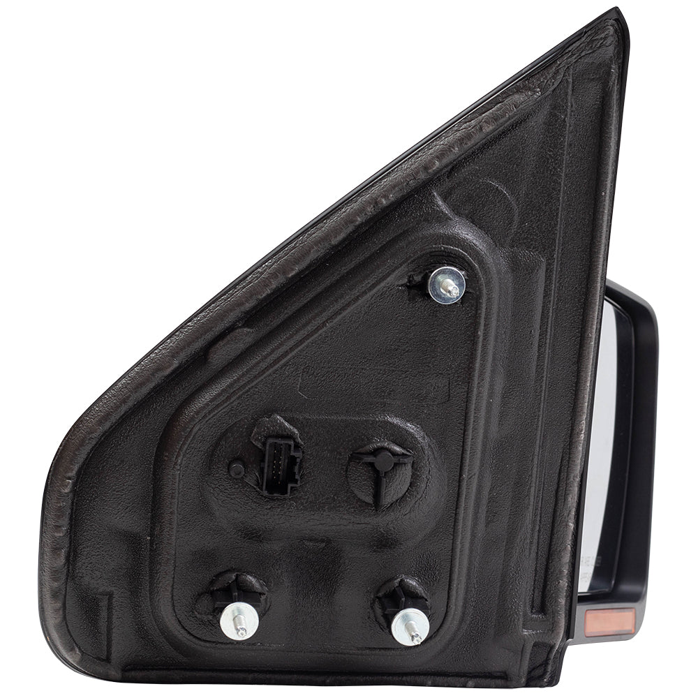 Brock Replacement Passenger Side Pedestal Type Power Mirror Paint to Match Black with Heat, Signal, Memory, Reflector and Manual Folding Compatible with 2009-2014 F-150