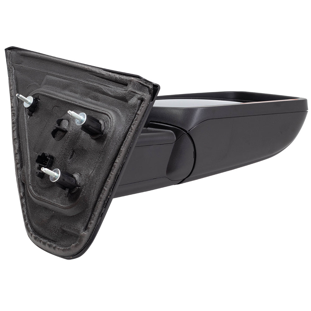 Brock Replacement Passenger Side Pedestal Type Power Mirror Paint to Match Black with Heat, Signal, Memory, Reflector and Manual Folding Compatible with 2009-2014 F-150
