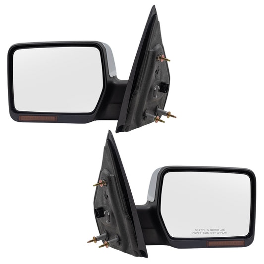 Power Mirror for 2007-2008 F-150 Turn Signal Indicator Memory Heated Manual Fold 8L3Z17683BA Set FO1320334