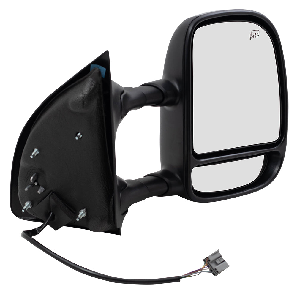 Power Towing Mirror for 2003-2005 Excursion Extendable Dual Arms-Double Swing Turn Signal Indicator Heated for 2003-2007 F-250 Super Duty for 2003-2007 F-350 Super Duty 4C3Z17D742CAA Right FO1321274