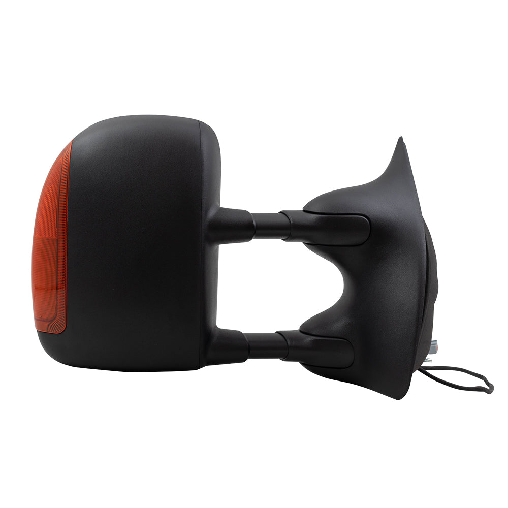 Power Towing Mirror for 2003-2005 Excursion Extendable Dual Arms-Double Swing Turn Signal Indicator Heated for 2003-2007 F-250 Super Duty for 2003-2007 F-350 Super Duty 4C3Z17D743BAA Set FO1320268