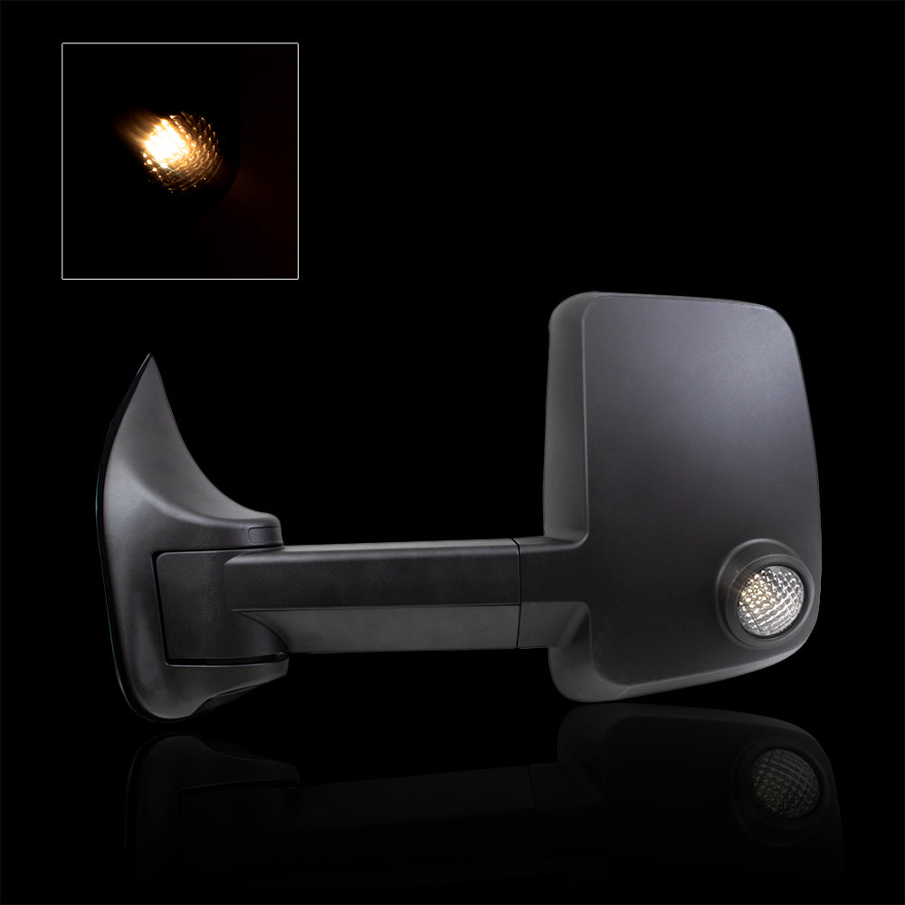 Power Mirror for 1992-2008 E-150 Econoline Performance Upgrade Turn Signal Indicator for 2002-2014 E-150 for 1992-2002 E-250 Econoline for 2003-2014 E-250 for 2002-2005 E-350 Club Wagon Set