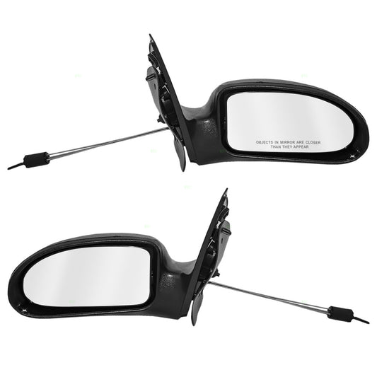 Manual Mirror for 2000-2002 Focus To 11/28/01 1S4Z17683LAB Set