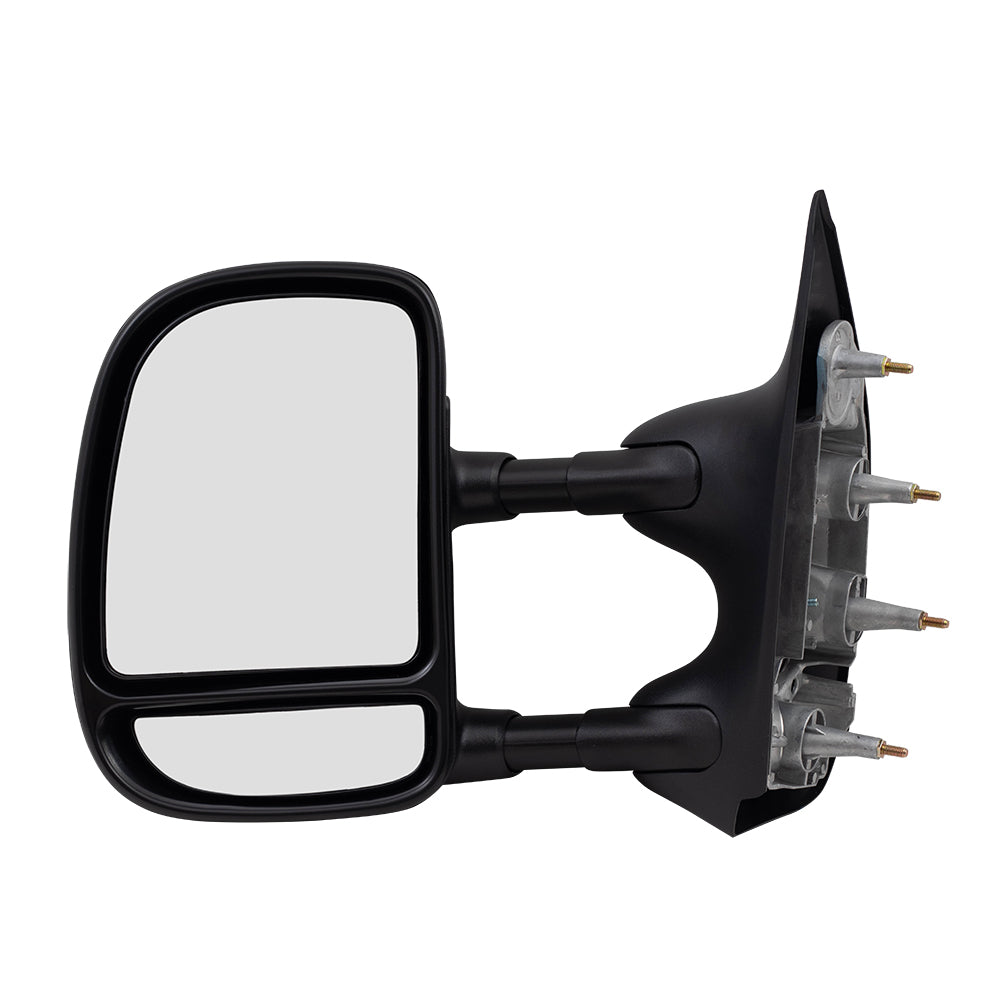 Manual Tow Mirror for 2003-2014 E-150 Extendable 2003-2005 E-150 Club Wagon 2003-2014 E-250 2003-2005 E-350 Club Wagon 2003-2021 E-350 Super Duty 7C2Z17683DA Left