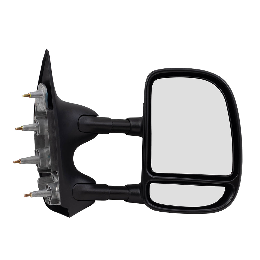 Manual Tow Mirror for 2003-2014 E-150 Extendable 2003-2005 E-150 Club Wagon 2003-2014 E-250 2003-2005 E-350 Club Wagon 2003-2021 E-350 Super Duty 7C2Z17682DA Right