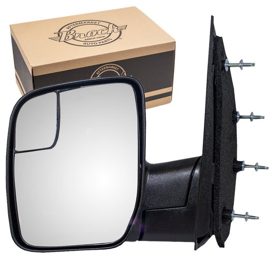 Manual Mirror for 2003-2014 E-150 Spotter Glass Sail Type 2003-2005 E-150 Club Wagon 2003-2014 E-250 2003-2005 E-350 Club Wagon 2003-2014 E-350 Super Duty AC2Z17683BA Left