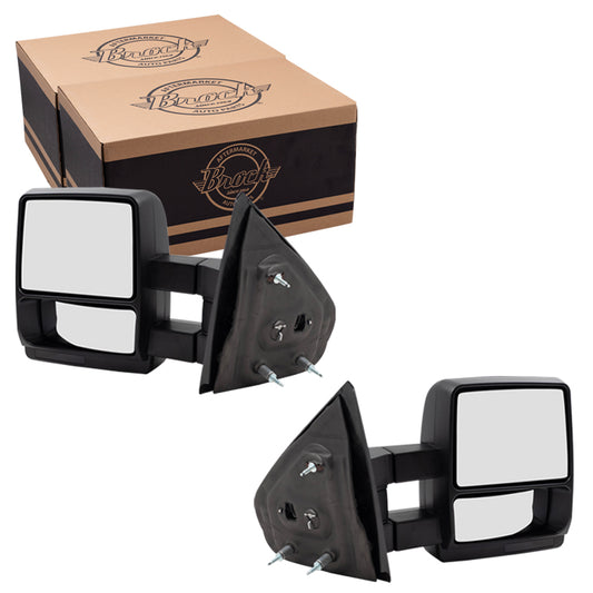 Manual Tow Mirror for 2004-2014 F-150 Extendable 9L3Z17683AC Set