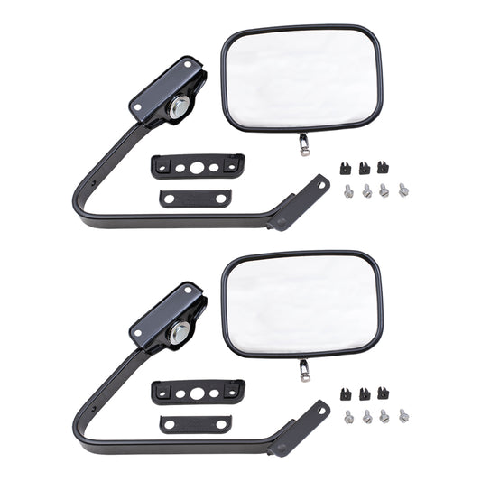 Manual Mirror for 1980-1996 Bronco Steel 5X8 Swing Lock L=R For Mirrors Upper Bracket 1980-1983 F-100 1980-1997 F-150 1980-1997 F-250 1980-1997 F-350 E4TZ17682A