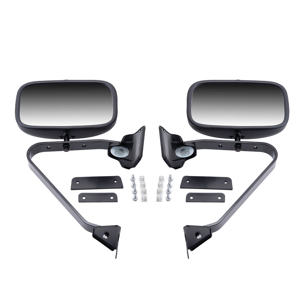 Manual Mirror for 1980-1996 Bronco 5X8 Swing Lock L=R Plastic Housing For Mirrors Upp 1984-1990 Bronco II 1991-1994 Explorer 1980-1983 F-100 1980-1997 F-150 1980-1997 F-250 1980-1997 F-350 E4TZ17682A