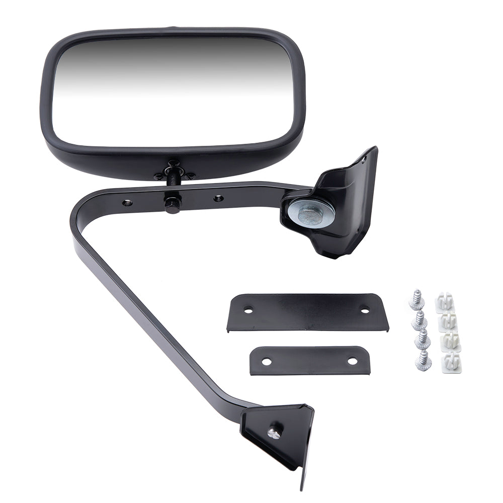 Manual Mirror for 1980-1996 Bronco 5X8 Swing Lock L=R Plastic Housing For Mirrors Upp 1984-1990 Bronco II 1991-1994 Explorer 1980-1983 F-100 1980-1997 F-150 1980-1997 F-250 1980-1997 F-350 E4TZ17682A