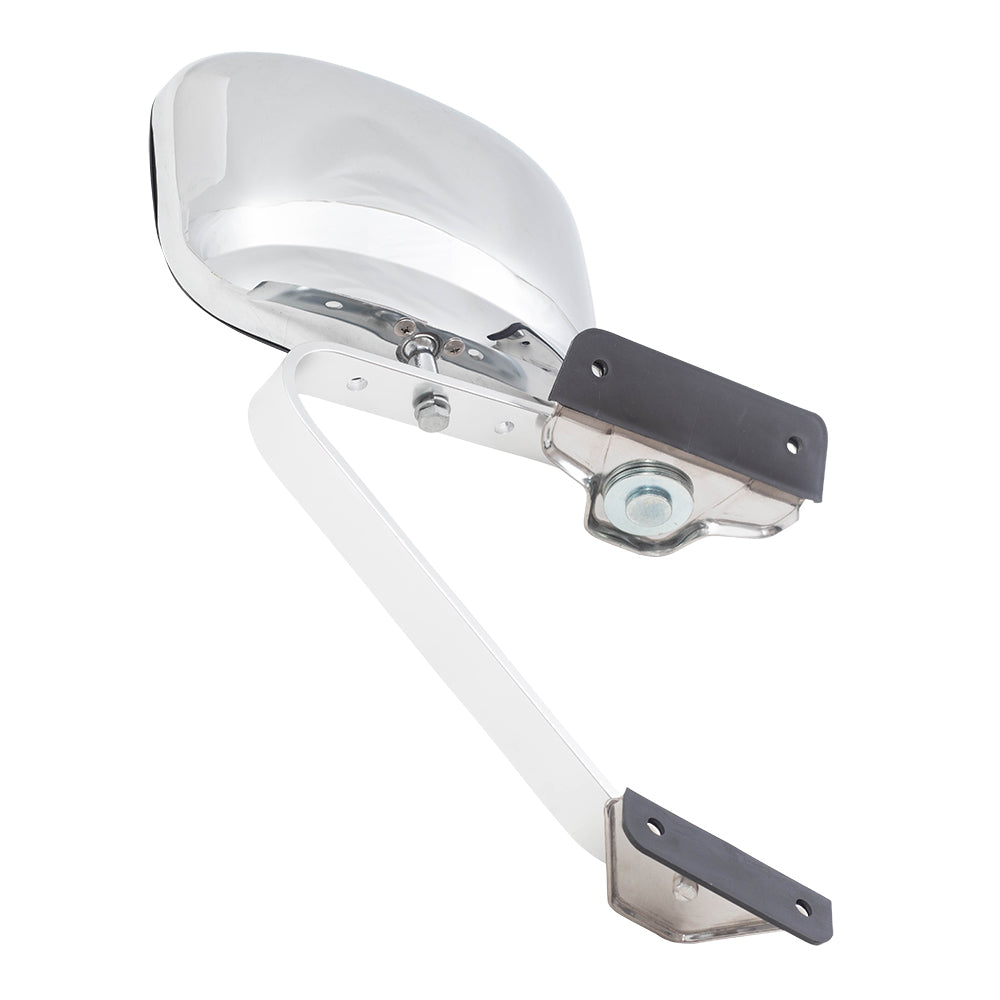 Manual Side 5x8 Chrome Mirror Swing Lock w/ Plastic Housing Replacement for 80-97 Ford Pickup Truck & 80-96 Bronco EOTZ17682E
