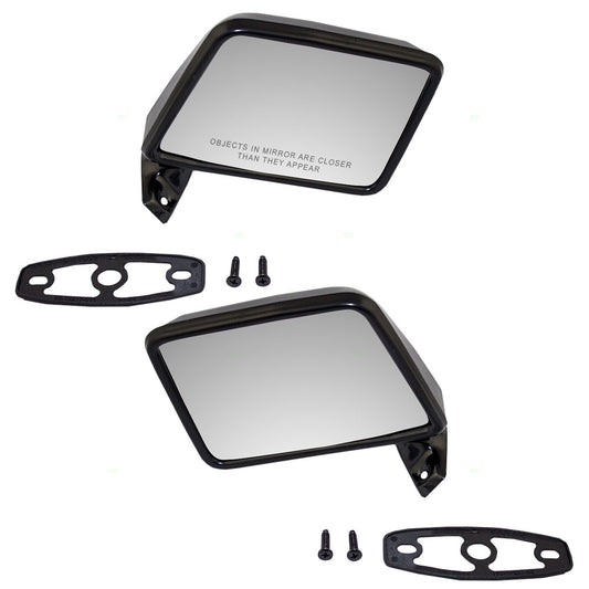 Manual Mirror for 1984-1990 Bronco II Paddle Type 1985-1991 F-150 1985-1991 F-250 1985-1991 F-350 1983-1992 Ranger E5TZ17682D Set