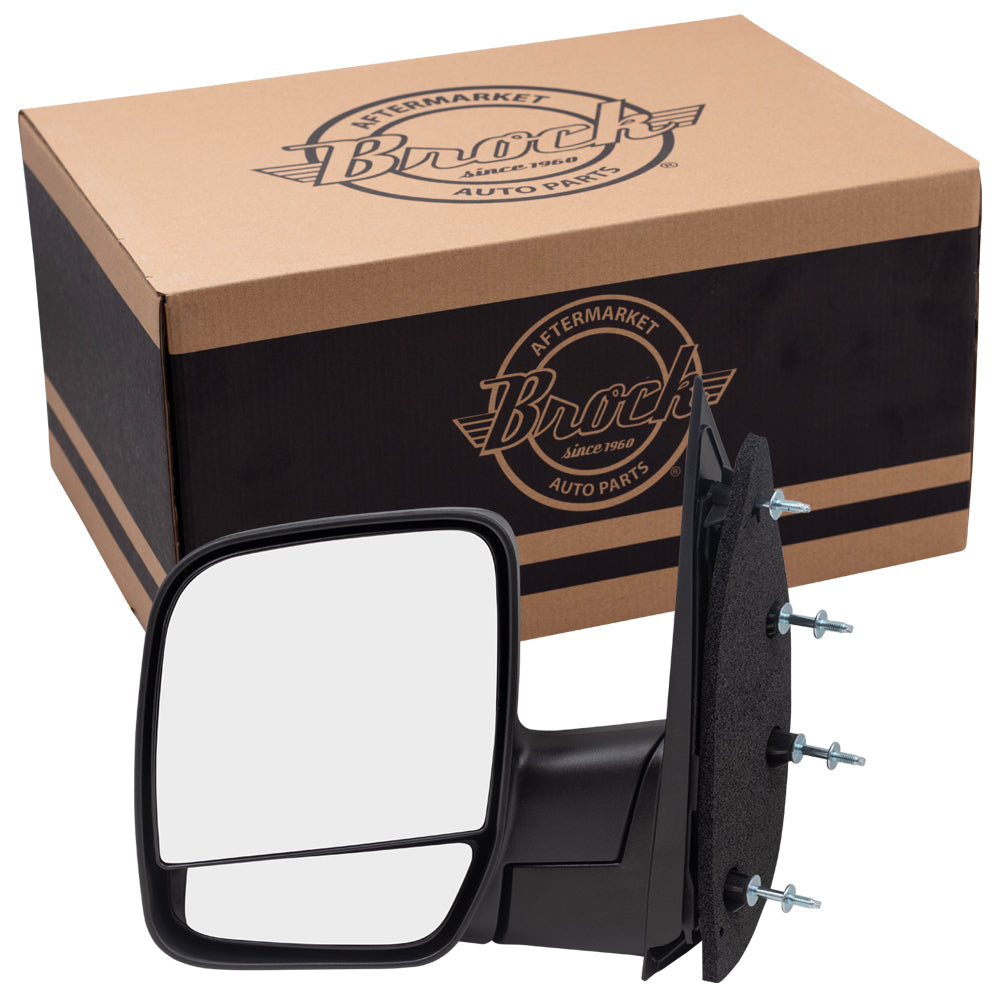 Manual Mirror for 2003-2009 E-150 Dual Glass Paddle Type 2003-2005 E-150 Club Wagon 2003-2009 E-250 2003-2005 E-350 Club Wagon 2003-2009 E-350 Super Duty 3C2Z17683FAA Left