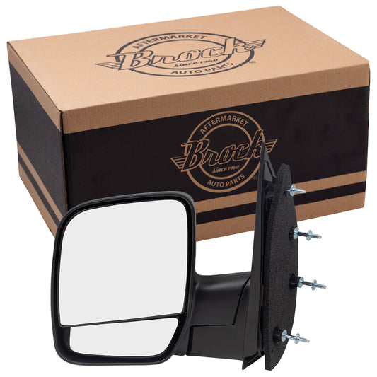Manual Mirror for 2003-2009 E-150 Dual Glass Paddle Type 2003-2005 E-150 Club Wagon 2003-2009 E-250 2003-2005 E-350 Club Wagon 2003-2009 E-350 Super Duty 3C2Z17683FAA Left