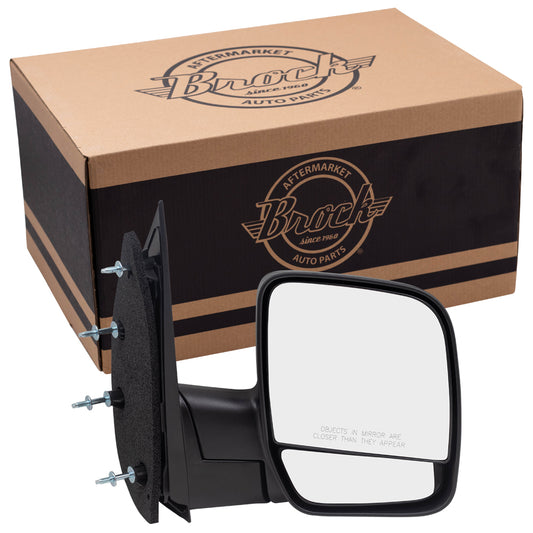 Manual Mirror for 2003-2009 E-150 Dual Glass Paddle Type 2003-2005 E-150 Club Wagon 2003-2009 E-250 2003-2005 E-350 Club Wagon 2003-2009 E-350 Super Duty 3C2Z17682FAA Right