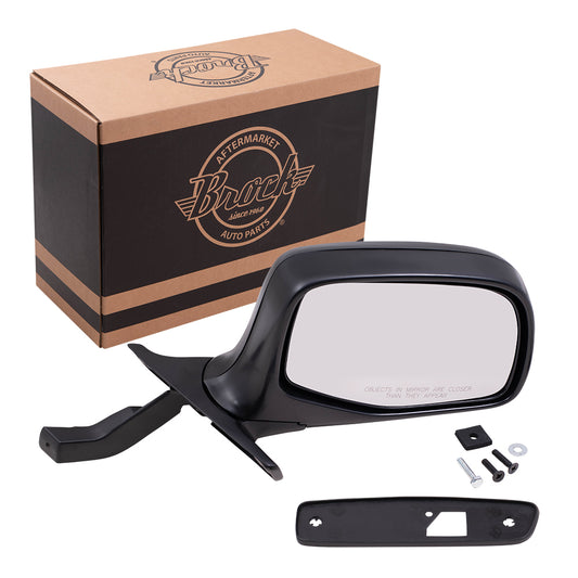 Manual Mirror for 1992-1996 Bronco 1992-1996 F-150 1992-1997 F-250 1992-1997 F-350 F7TZ17682AAA Right