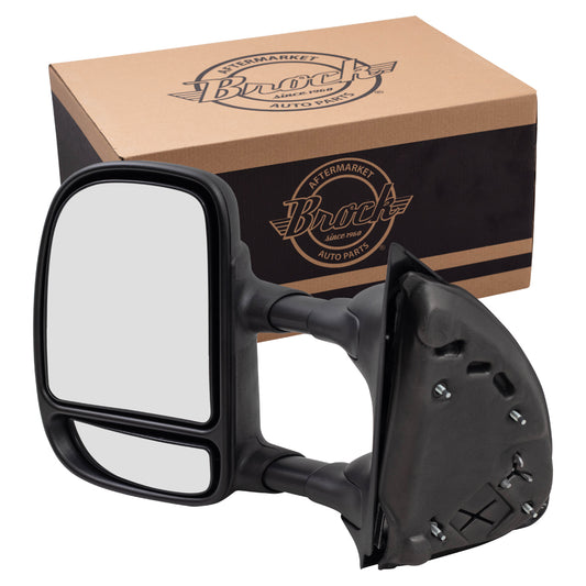 Manual Tow Mirror for 2000-2005 Excursion Extendable 1999-2007 F-250 Super Duty 1999-2007 F-350 Super Duty 3C3Z17683AAA Left