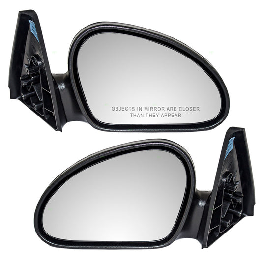 Driver and Passenger Manual Side View Mirrors Replacement for 1998-2003 Escort ZX2 Coupe F8CZ17682BA F8CZ17682AA