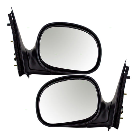 Manual Mirror for 1997-2002 F-150 Contour Type To 02/11/02 1997-1999 F-250 1997-1997 F-350 F7TZ17D743AB Set