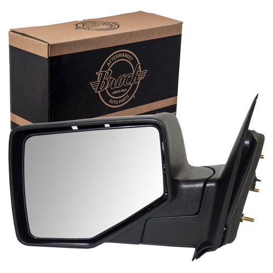 Manual Mirror for 2006-2011 Ranger Textured Base-Paint-To-Match Black Cover 8L5Z17683BA Left