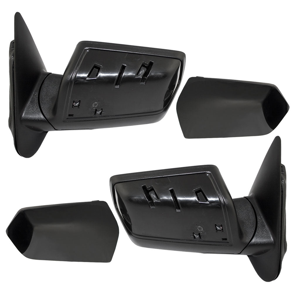 Manual Mirror for 2006-2011 Ranger Textured Base-Paint-To-Match Black Cover 8L5Z17683BA Set
