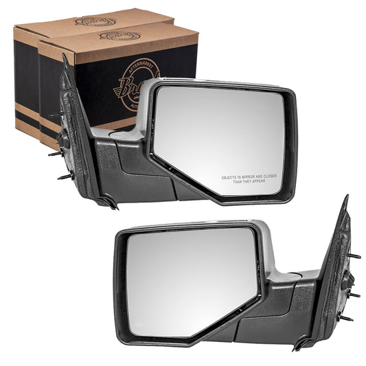 Manual Mirror for 2006-2011 Ranger Textured Base/Chrome Cover 8L5Z17683EA Set