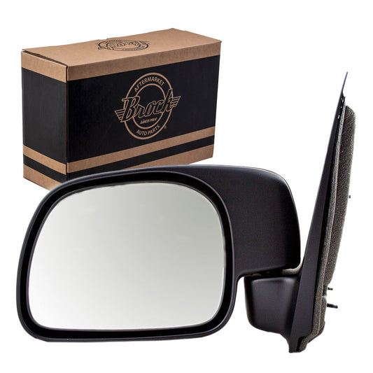 Manual Mirror for 2000-2005 Excursion 2008-2009 F-250 1999-2016 F-250 Super Duty 2008-2009 F-350 1999-2016 F-350 Super Duty F81Z17683AAB Left