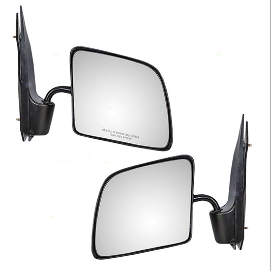 Manual Mirror for 1992-2002 E-150 Econoline Flat Glass Swing Lock Paddle Type 2003-2007 E-150 2003-2005 E-150 Club Wagon 1992-2002 E-250 Econoline 2003-2007 E-250 1992-1998 E-350 Econoline F4UZ17683A