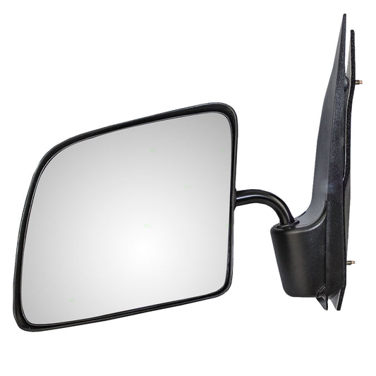 Manual Mirror for 1992-2002 E-150 Econoline Flat Glass Swing Lock Paddle Type 2003-2007 E-150 2003-2005 E-150 Club Wagon 1992-2002 E-250 Econoline 2003-2007 E-250 1992-1998 E-350 Econoline F4UZ17683A