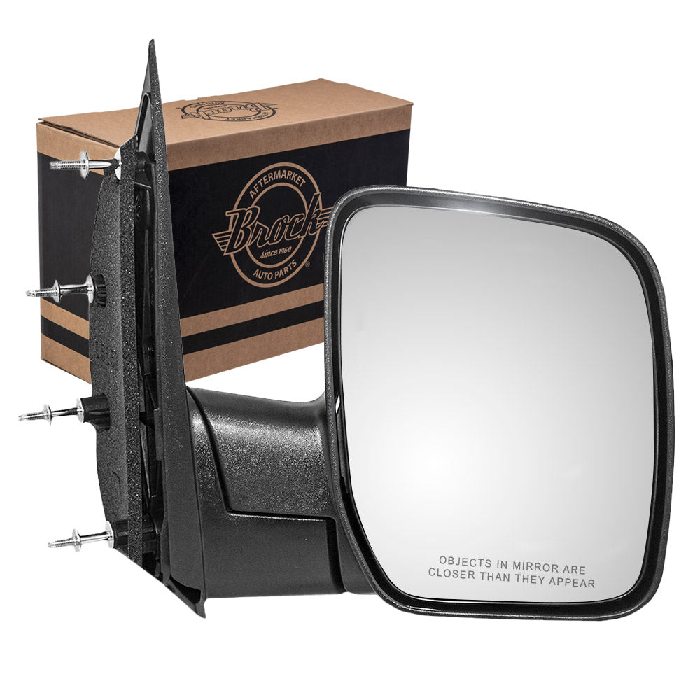 Manual Mirror for 2003-2009 E-150 Single Glass Sail Type 4 Mounting Points 2003-2005 E-150 Club Wagon 2003-2009 E-250 2003-2005 E-350 Club Wagon 2003-2009 E-350 Super Duty 7C2Z17682BA Right