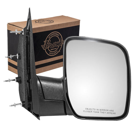 Manual Mirror for 2003-2009 E-150 Single Glass Sail Type 4 Mounting Points 2003-2005 E-150 Club Wagon 2003-2009 E-250 2003-2005 E-350 Club Wagon 2003-2009 E-350 Super Duty 7C2Z17682BA Right