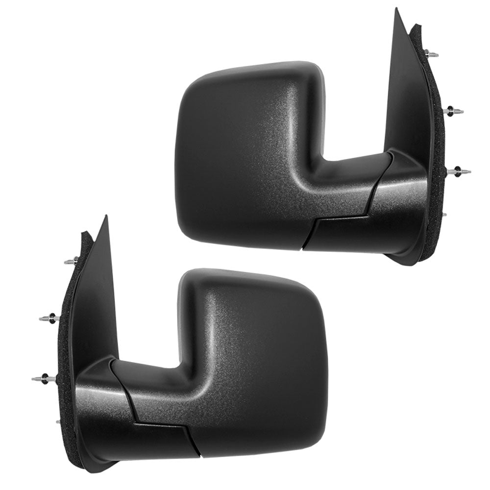 Manual Mirror for 2003-2009 E-150 Single Glass Sail Type 4 Mounting Points 2003-2005 E-150 Club Wagon 2003-2009 E-250 2003-2005 E-350 Club Wagon 2003-2009 E-350 Super Duty 7C2Z17683BA Set