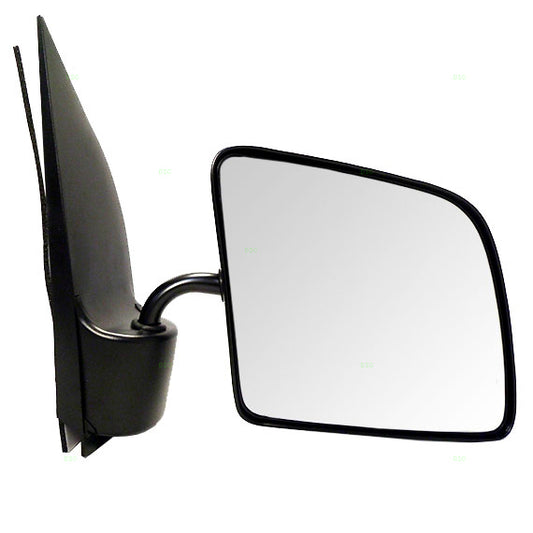 Manual Mirror for 1992-2002 E-150 Econoline Flat Glass Swing Lock Paddle Type 2003-2007 E-150 2003-2005 E-150 Club Wagon 1992-2002 E-250 Econoline 2003-2007 E-250 1992-1998 E-350 Econoline F4UZ17682C