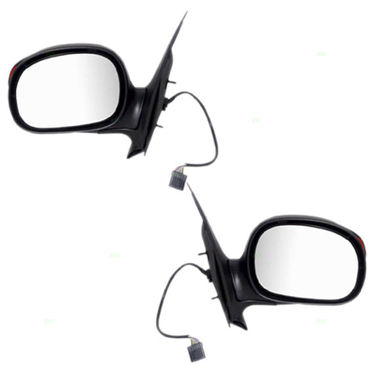 Power Mirror for 2001-2003 F-150 Supercrew Cab From 01/23/01 Turn Signal Indicator 1L3Z17683BAB Set FO1321223