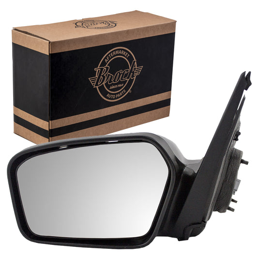 Power Mirror for 2006-2010 Fusion Paint To Match & Textured Black Covers for 2006-2010 Milan 6E5Z17683A Left FO1320265