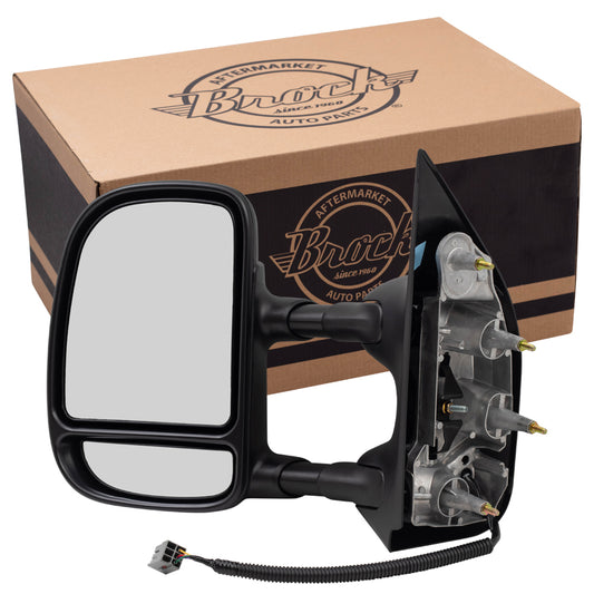 Power Towing Mirror for 2002 E-150 Econoline Extendable for 2002-2008 E-150 for 2002 E-250 Econoline for 2003-2008 E-250 for 2002-2005 E-350 Club Wagon for 2002-2008 E-350 Super Duty 7C2Z17683CA Left
