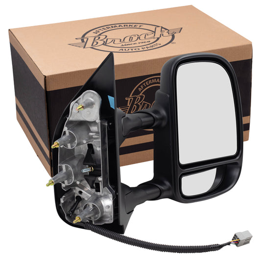 Power Towing Mirror for 2009-2014 E-150 Extendable for 2009-2014 E-250 for 2009-2021 E-350 Super Duty for 2015-2021 E-450 Super Duty 9C2Z17682CA Right FO1321329