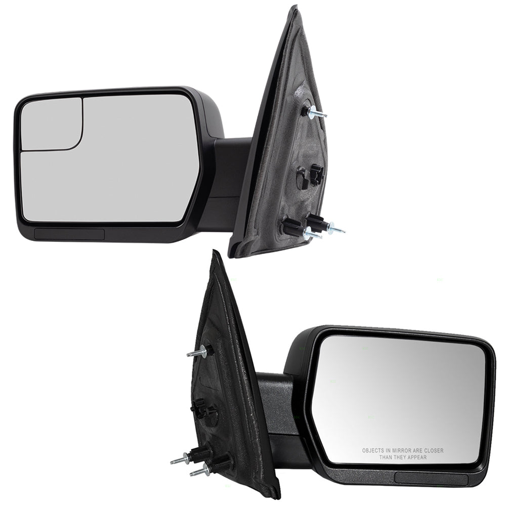 Power Mirror for 2011-2014 F-150 Reflector-Spotter Glass  Pedestal Type BL3Z17683HAPTM Set