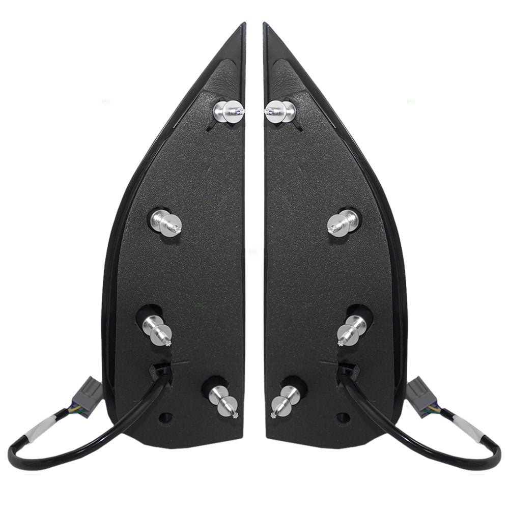 Power Mirror for 2002 E-150 Econoline Dual Glass-4 Mounting Points for 2003-2007 E-150 for 2002 E-250 Econoline for 2003-2007 E-250 for 2003-2005 E-350 Club Wagon for 2002-2007 E-350 Super Duty Set