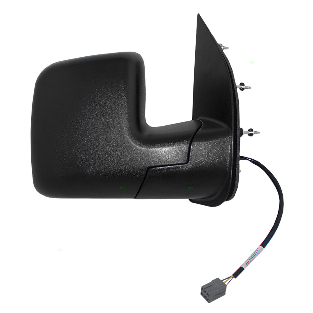 Power Mirror for 2002 E-150 Econoline Dual Glass-4 Mounting Points for 2003-2007 E-150 for 2002 E-250 Econoline for 2003-2007 E-250 for 2003-2005 E-350 Club Wagon for 2002-2007 E-350 Super Duty Right
