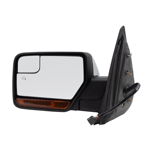 Power Mirror for 2013-2014 Expedition Spotter Glass Puddle Lamp Memory Heated Power Fold for 2012-2014 Navigator CL7Z17683AA Left FO1320484