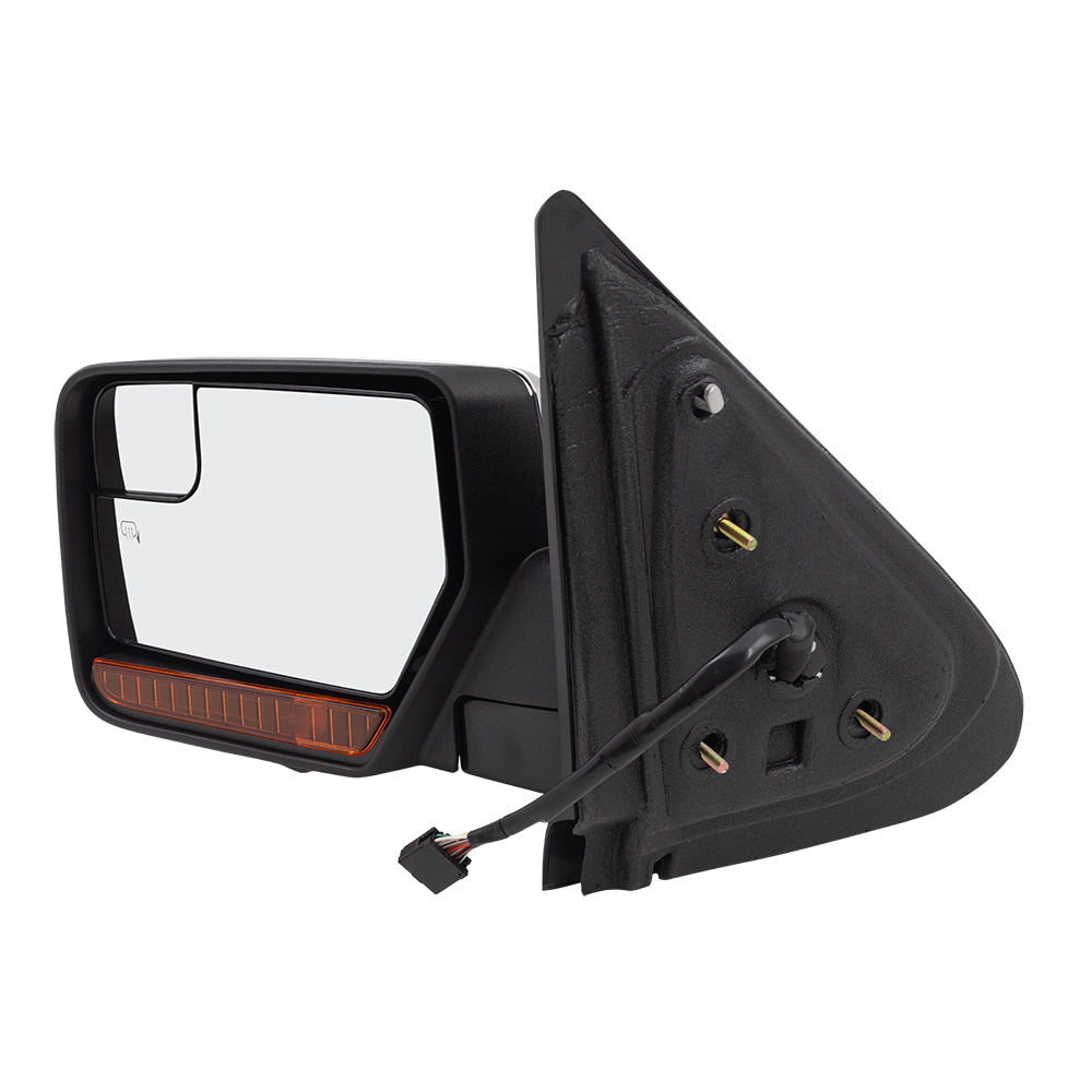 Power Mirror for 2013-2014 Expedition Spotter Glass Puddle Lamp Memory Heated Power Fold for 2012-2014 Navigator CL7Z17683AA Left FO1320484