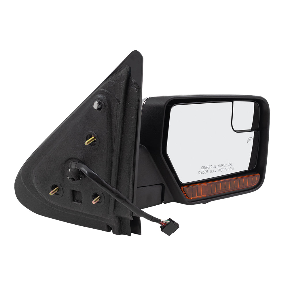 Power Mirror for 2013-2014 Expedition Spotter Glass Puddle Lamp Memory Heated Power Fold for 2012-2014 Navigator CL7Z17682AA Right FO1321484