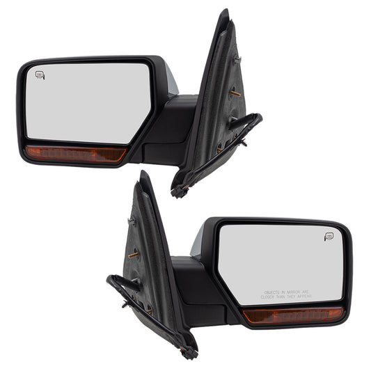 Power Mirror for 2007-2008 Expedition Turn Signal Indicator Puddle Lamp Memory Heated Power Fold for 2007-2008 Navigator 8L7Z17683AA Set FO1320391