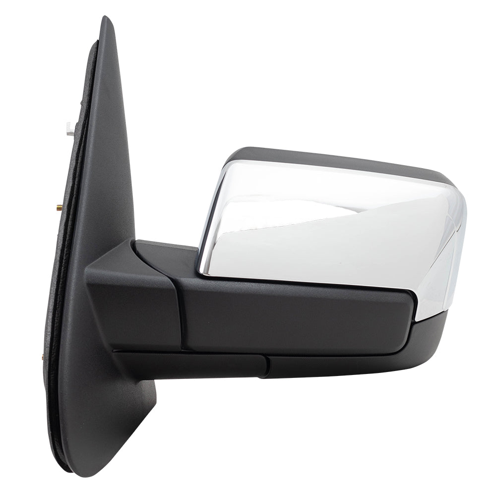 BROCK Power Folding Side Mirror Replacement for 2007-2008 Ford Expedition Drivers Heated Chrome Cap Signal Memory Puddle Lamp 8L7Z17683AA 8L7Z 17683 AA