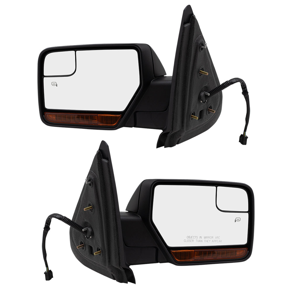 Power Mirror for 2012-2014 Expedition Spotter Glass Turn Signal Indicator Puddle Lamp Memory Heated Power Fold 2012-2014 Navigator CL1Z17683CAPTM Set