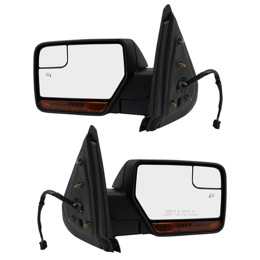 Power Mirror for 2012-2014 Expedition Spotter Glass Turn Signal Indicator Puddle Lamp Memory Heated Power Fold 2012-2014 Navigator CL1Z17683CAPTM Set