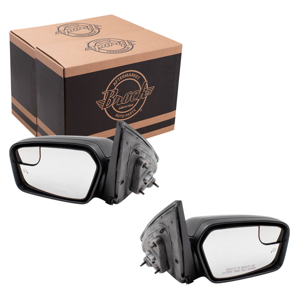 Power Mirror for 2011-2012 Fusion Puddle Lamp Heated for 2011 Milan 6E5Z17D743BPTM Set FO1320423