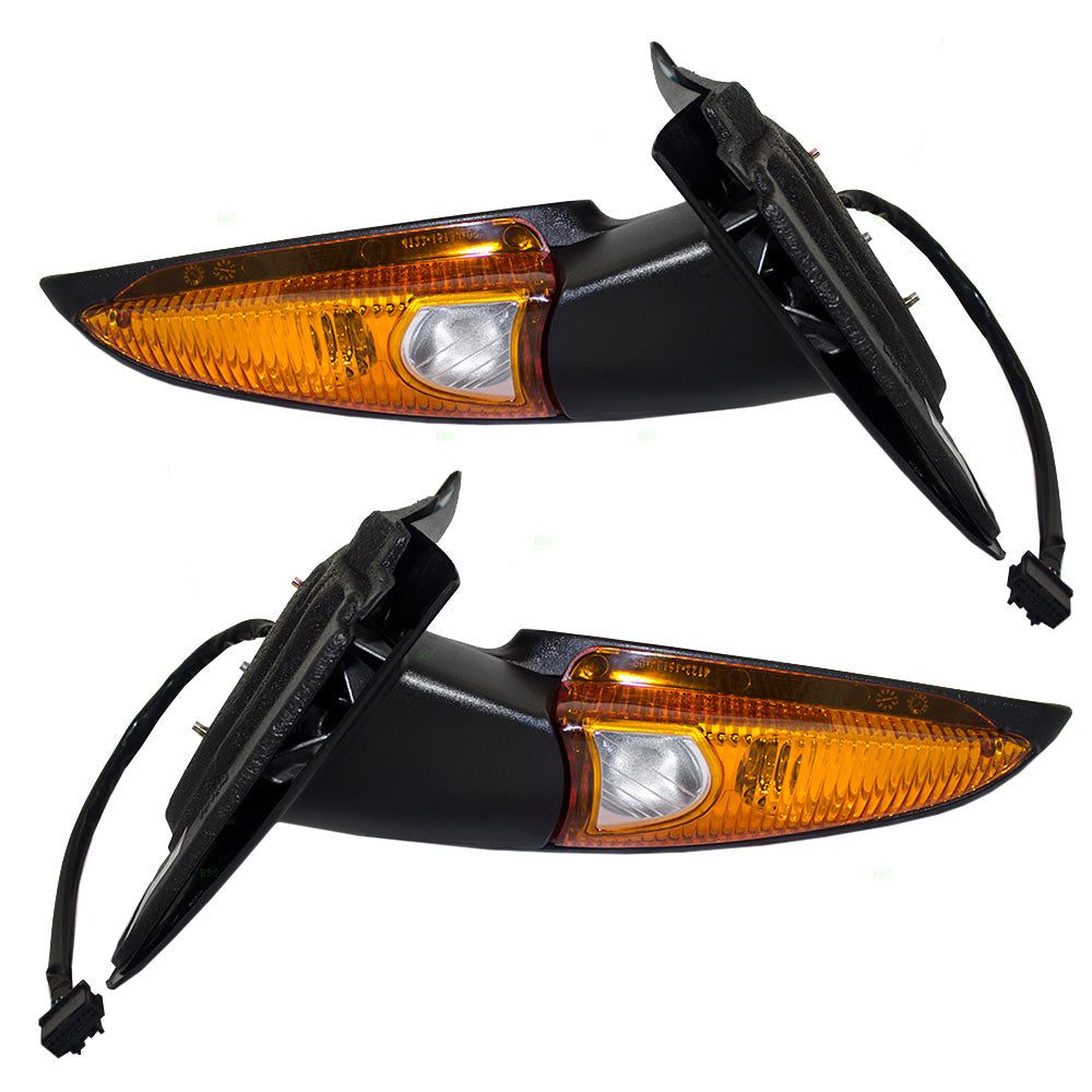 Power Mirror for 2003-2006 Expedition Turn Signal Indicator Puddle Lamp Heated 5L1Z17683BAA Set FO1320339