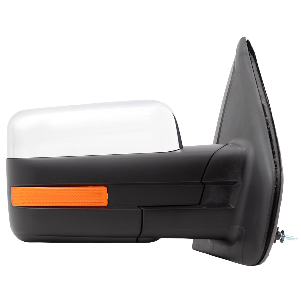 Power Mirror for 2009-2014 F-150 Reflector Pedestal Type Turn Signal Indicator Puddle Lamp Memory Heated Power Fold 9L3Z17682EB Right FO1321411